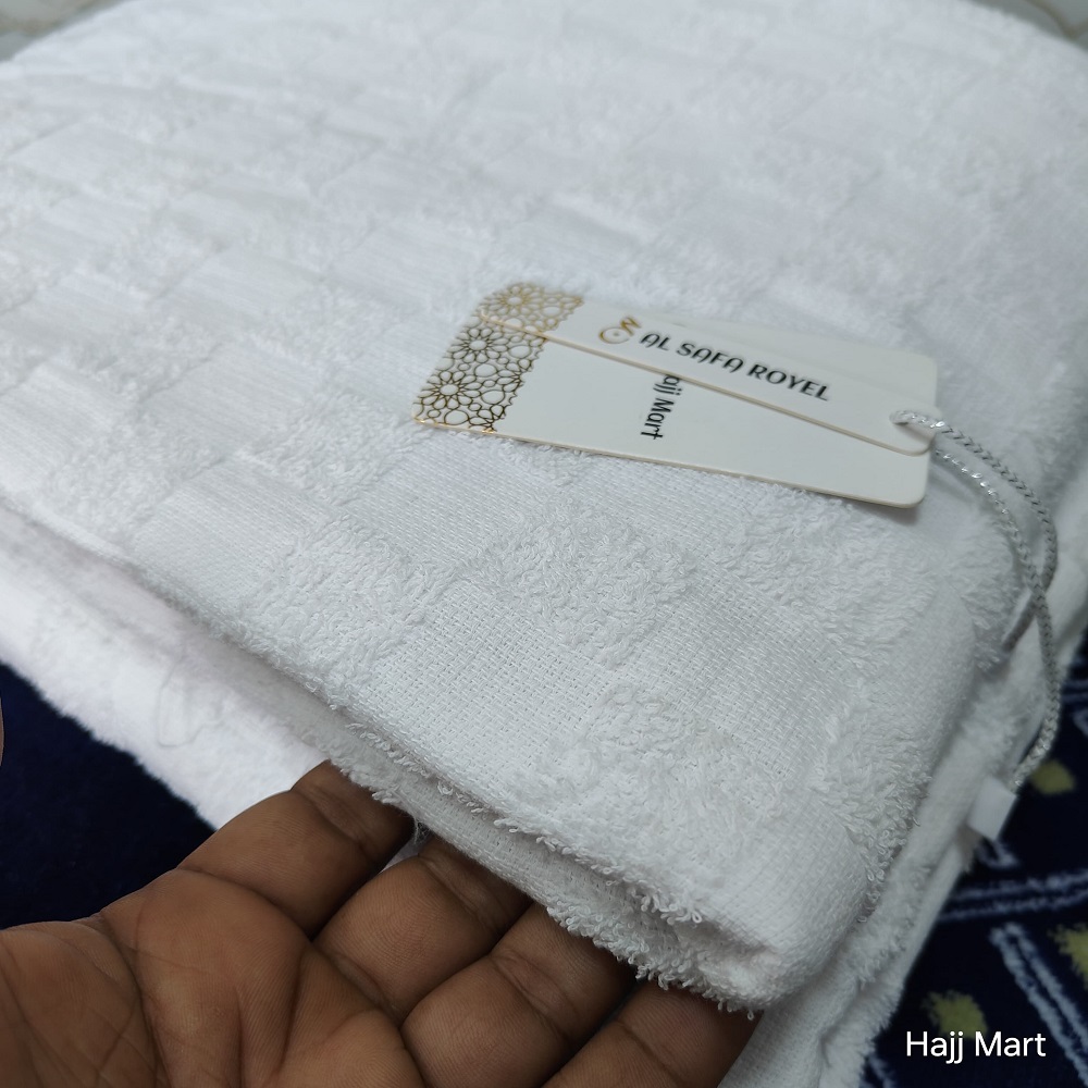 Hygenic 100% Cotton AL Safa Royal Premium Towel Ihram Cloth - Image 5
