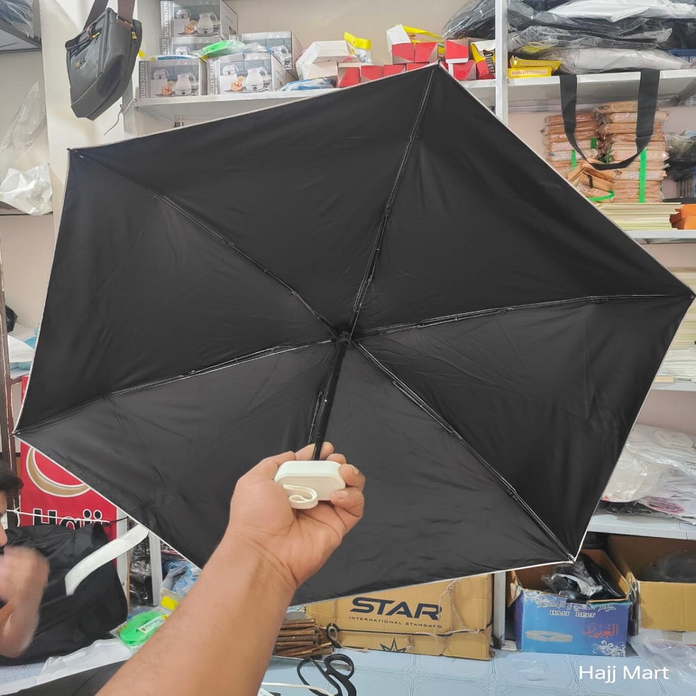 UV Protection White Capsule Umbrella for Hajj - Image 2