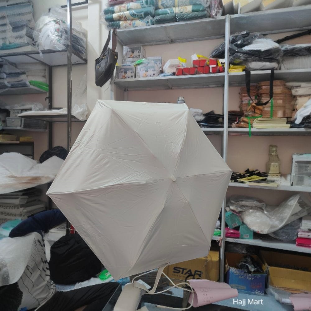 UV Protection White Capsule Umbrella for Hajj - Image 4