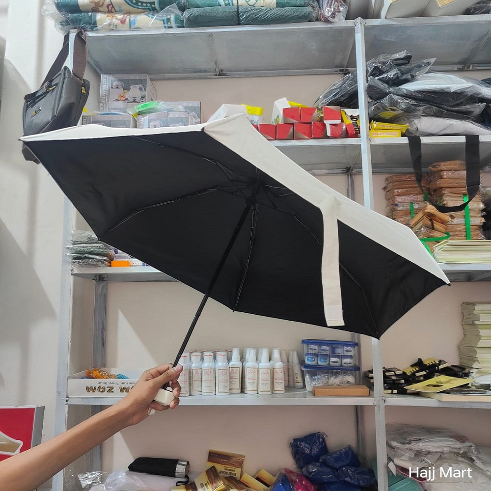UV Protection White Capsule Umbrella for Hajj - Image 3