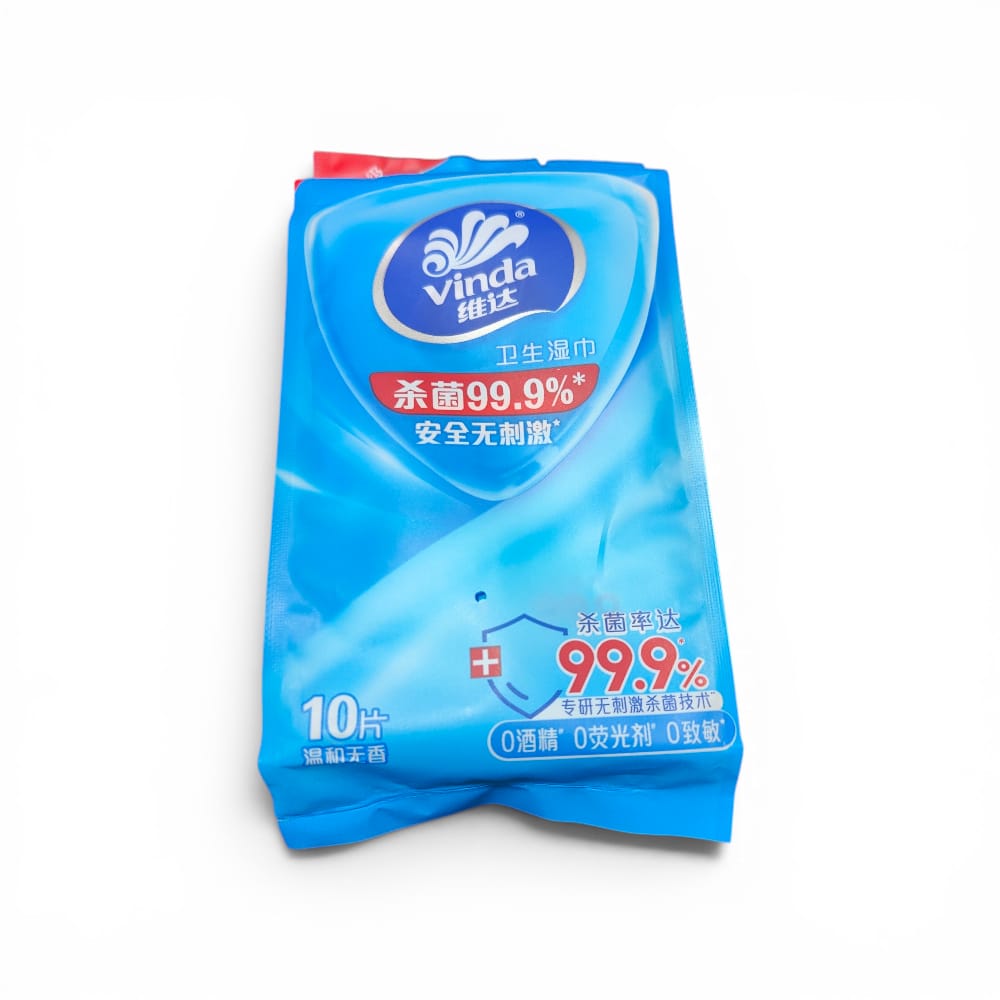 Unscented Wet Wipes- 10 pcs - Image 2