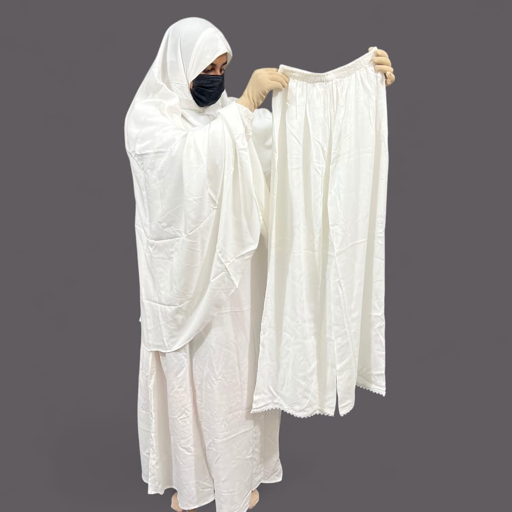 Women Ihram Borka+Hijab+Plazo - Image 4